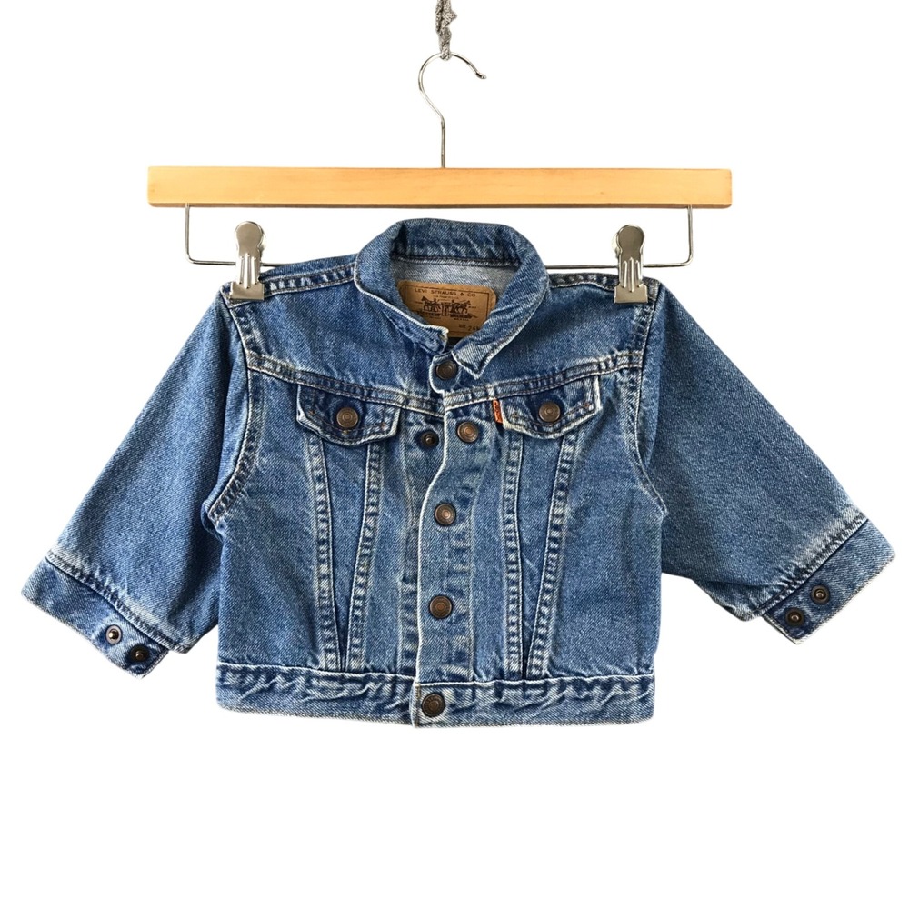 Kids Levi Strauss Co Denim‎ Jacket Size 24M Blue Jean Button Front